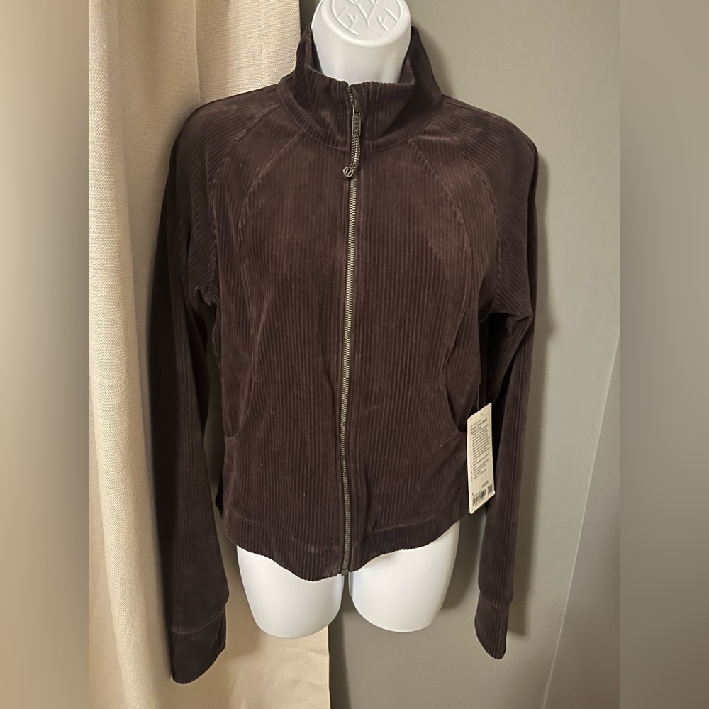 “scuba track jacket velvet cord “